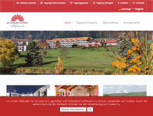 Tablet Screenshot of hotelpark-hohenroda.com